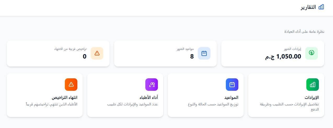 نظرة عامة على التقارير